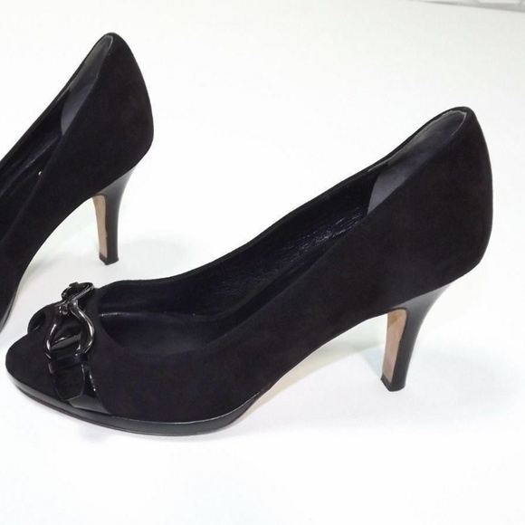 Cole Haan Air Shoes size 7 B BLACK Suede Leather - Picture 7 of 8